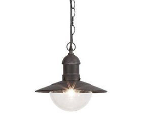 Lauko šviestuvas G.LUX Gh-213-S-Bl, 1 x E27, IP44, pakabinamas, juodos sp.