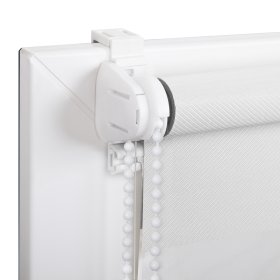 Ritininė užuolaida MARDOM DAY & NIGHT VELVET, 68,5 x 215 cm, spl. balta