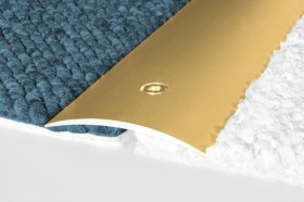 Aliumininė grindų juostelė HESORA H 09 D1, 4.9 x 180 cm,  mat.aukso spalvos, kilmės šalis ES