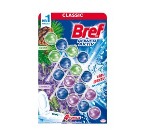 WC valiklis - gaiviklis BREF Power Aktiv Lavender, 4 x 50 g
