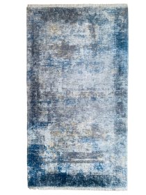 Kilimas RICCO Banco, 60 x 110 cm, 100 % poliesteris, melsvas, nutrintas, 33H-3P6011, Turkija