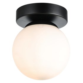 Lubinis šviestuvas G.LUX Gt-390-1C-Bl Ball-2, 1xE27, išmatavimai: 13*15,50 cm, be lemputės kompl., juodos sp.