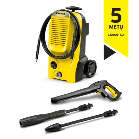 Aukšto slėgio plovykla KARCHER K 5 Classic *EU, slėgis iki 145 bar, vandens srautas 500 l/h, galia 2,1 kW
