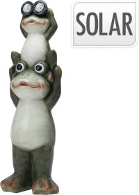 Sodo dekoracija VARLĖS, šviečiančiomis akimis, 22,5 x 16 x 69 cm.