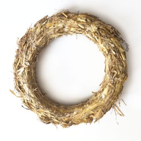 Šiaudų vainikas, skersmuo 25 cm.