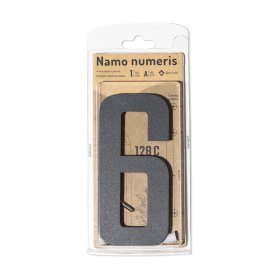 Namo numeris 6, 150 mm, antracito sp, nerūdijantis plienas