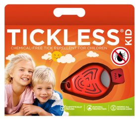 Pakabukas TICKLESS Kid, nuo erkių ir blusų, ultragarsinis, vaikams, oranžinis