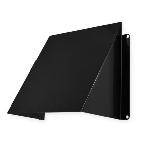 Oro angos dangtelis EUROPLAST LNM1515M, 150 x 150 mm, juodas, metalinis