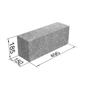 Blokeliai keramzitiniai FIBO 3MPa, matmenys 150 x 185 x 490 mm, 1001250