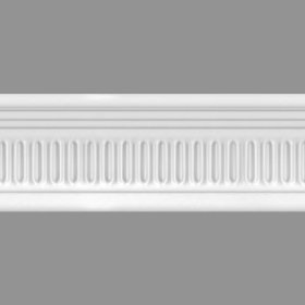 Lubų/sienų apdailos juostelė NOVELLY HOME M8, spl. balta, 50x90x2000 mm, 4vnt