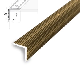 Aliumininė laiptų juostelė HESORA H 30 D4, 2.0 x 90 cm,  mat.šampano spalvos, kilmės šalis ES