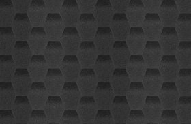 Bituminės čerpelės Caretta Ruby Siyah, juodos spalvos, matmenys 1000 x 320mm (1 pak. - 2,94m2)