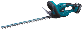Akumuliatorinės gyvatvorių žirklės MAKITA DUH523SF, 18 V, 56 cm, iki 15 mm, 3,3 kg, 3,0 Ah akumuliatorius ir pakrovėjas