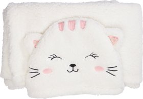 Vaikiškas pledas su gobtuvu KIDS, 3 skirtingi dizainai, 100 x 130 cm