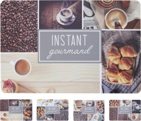 Stalo padėkliukas, 4 skirtingi dizainai, 43,5 x 28,5 cm