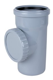 Vidaus nuotekų pravala AQUER PP, d50, pilka sp.