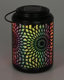 Pakabinamas žibintas SOLAR LANTERN, aukštis 18 cm, juodos sp.