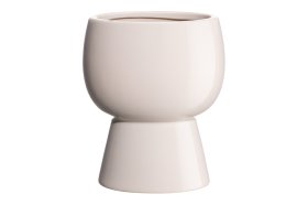 Kambarinis keraminis vazonas 4Living Casa, smėlio sp., 15,5 x 15,5 x 18 cm.