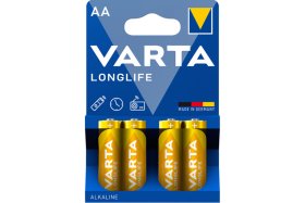 Maitinimo elementai VARTA MIGNON LONGLIFE, 4 vnt., AA, LR6