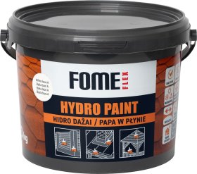 Hidroizoliaciniai dažai FOME FLEX Hydro Paint, balta bazė A, 3kg.