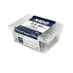 Vinys statybinės XIDO, juodos 2,5x60, 200vnt.