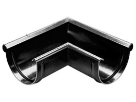 Latako išorinis kampas WAVIN KANION, skersmuo 100 mm, 90 laipsnių grafito spalvos, 3023991