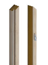 Laminuotų durų su užlaida stakta VOSTER, vertikali, kairinė, spalva Sonoma oak, matmenys 2063 x 90 x 44 mm, 2 vnt.