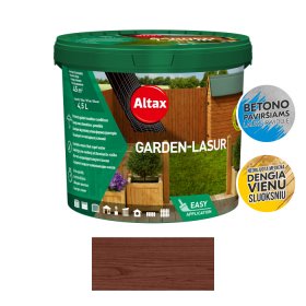 Dekoratyvinis impregnantas medienai ALTAX Garden-Lasur, 4,5 l, riešutas