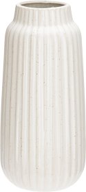 Vaza, 13 x 13 x 29 cm, baltos sp., keraminė