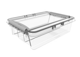 Daiktadėžė PLAST TEAM Pro Box, su dangčiu, skaidri, 29 x 10,8 x 39 cm, 8 l