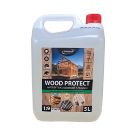 Medienos antiseptikas DEKSPOL WOOD PROTECT, koncentratas 1:9, bespalvis, 5L
