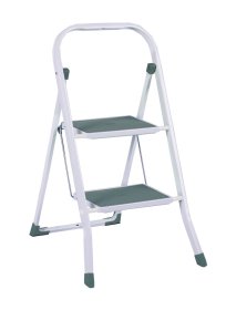 Kopėtėlės HERVIN EQUIPMENT, 2 pakopos, metalinės, spl žalia, 470 mm, SL-2122R-GREEN