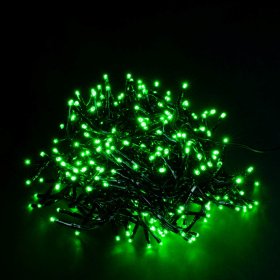 Šviečianti girlianda SUNLUX PP4, 320 LED, 4 m., žalia spalva, IP44, tinka naudoti lauke, TY-BB-310-4