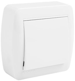 Jungiklis SOLERA Mur02U, 1 klavišo, paviršinis, baltos sp.