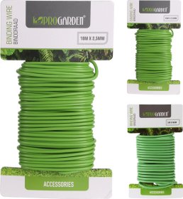 Augalų tvirtinimo viela Progarden, 2 skirtingų ilgių (10 m. x 2,5 mm. arba 5 m. x 4 mm.)