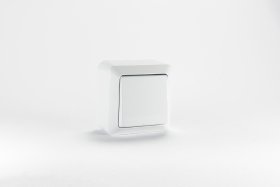 Jungiklis TOPE Alba, 1 klavišo, paviršinis, IP20, 10 A, 250 V