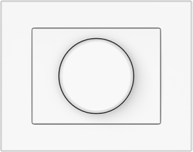 Šviesos reguliatorius VILMA XP500 Armp Led, įleidžiamas, baltos spalvos