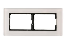 Rėmelis VILMA XP500, 2 vietų, baltas stiklas, R02