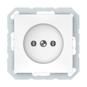 Kištukinis lizdas VILMA Qr1000 Rp16-001-02, 1 vietos, įleidžiamas, be įž., baltos sp.