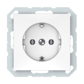 Kištukinis lizdas VILMA Qr1000 Rp16-002-02, 1 vietos, įleidžiamas, su įž., baltos sp.