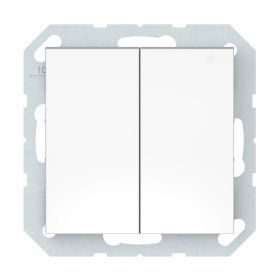 Jungiklis VILMA Qr1000 P510-020-02, 2 klavišų, įleidžiamas, baltos sp.