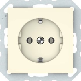 Kištukinis lizdas VILMA Qr1000 Rp16-002-02, 1 vietos, įleidžiamas, su įž., dramblio kaulo sp.