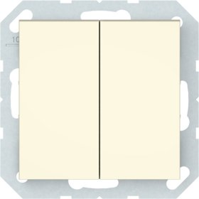 Jungiklis VILMA Qr1000 P510-020-12, 2 klavišų, įleidžiamas, su pašvietimu, dramblio kaulo sp.