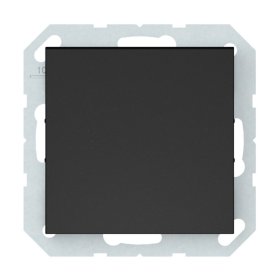Perjungiklis VILMA Qr1000 P610-010-02, 1 klavišo, įleidžiamas, matinės juodos sp.