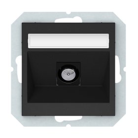 Antenos lizdas VILMA Qr1000 Tvl01-02, 1 vietos, įleidžiamas, matinės juodos sp.