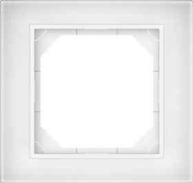 Rėmelis VILMA Qr1000 R01, 1 vietos, balto stiklo sp.
