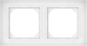 Rėmelis VILMA Qr1000 R02, 2 vietų, balto stiklo sp.