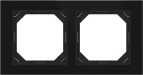 Rėmelis VILMA Qr1000 R02, 2 vietų, juodo stiklo sp.