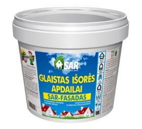 Glaistas SAR-FASADAS, išorei ir drėgnoms vidaus aplinkoms, 1,5 kg