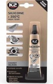Silikoninis hermetikas K2, juodas, 85 g